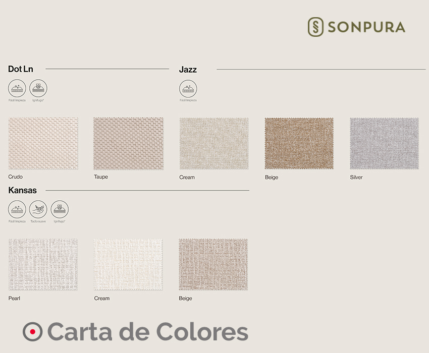 base tapizada casual de sonpura
