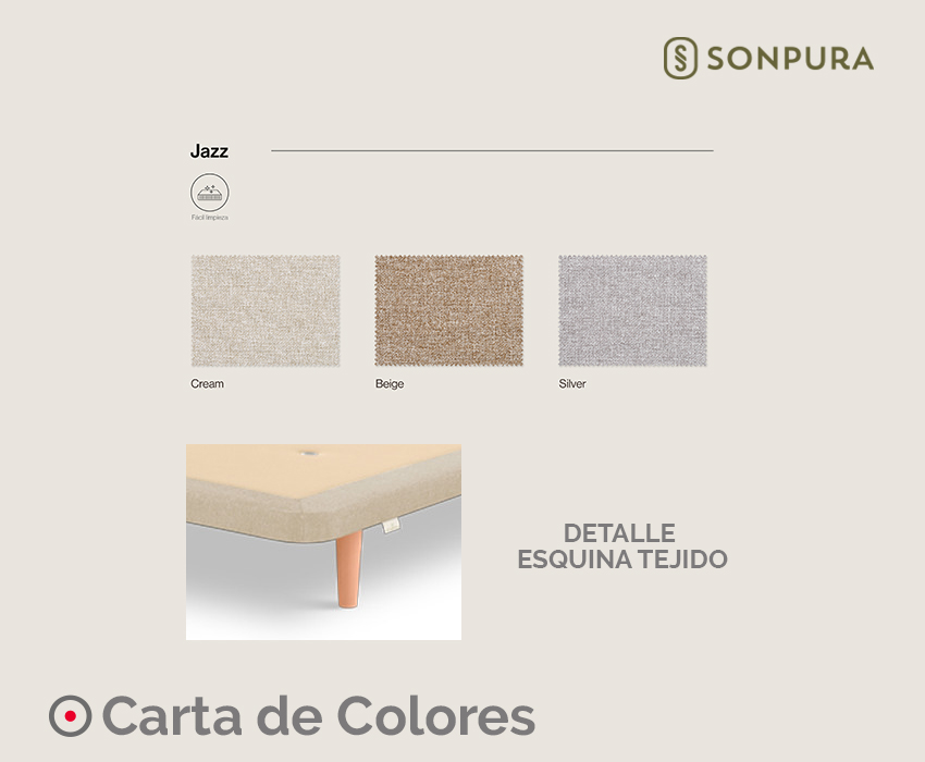 base tapizada casual de sonpura