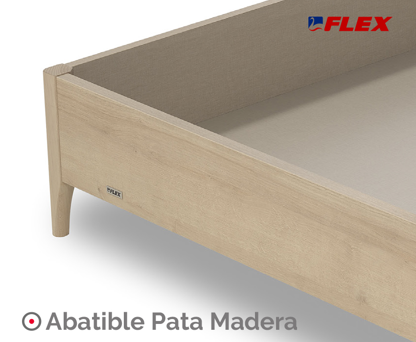 canapé abatible madera con patas de flex
