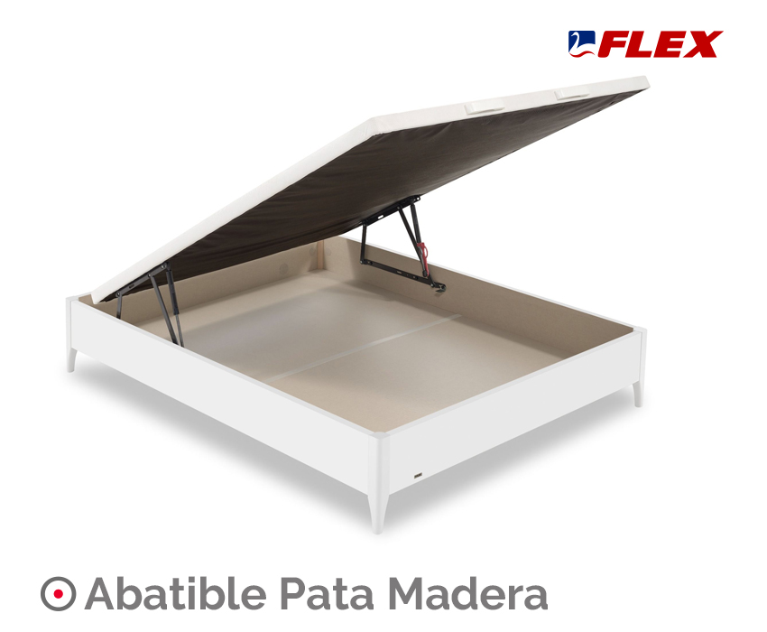 canapé abatible madera con patas de flex